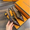 Giày Dép Huyền My Cao Gót 5P Mũi Nhọn - Quai Hậu Da Mềm Bóng Nhẹ, Hàng Cao Cấp, Full Hộp, 245k 9