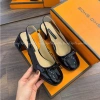 Giày Dép Huyền My Cao Gót Đế Vuông Phối Nơ Da Mềm Hàng Cao Cấp Full Hộp LT52 2