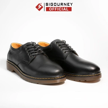 Giày Derby Da Bò Đen SIGOURNEY SDR-06 Đế Cao Cấp - Bảo Hành 18 Tháng - Giá 720.000₫