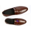 Giày di ô nam da bò không dây Penny Loafer D-13 nâu - mẫu mới đẹp, công sở, tiệc, jean - 260k 3