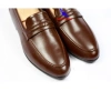 Giày di ô nam da bò không dây Penny Loafer D-13 nâu - mẫu mới đẹp, công sở, tiệc, jean - 260k 4