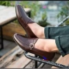 Giày di ông nam da bò không dây Penny Loafer D-16 nâu - mẫu mới, công sở, phù hợp jean, jogger, giảm giá 260k 2