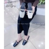 Giày DL25 sục mũi vuông da lì quai ngang đế 1p nhẹ mềm êm chân, trẻ trung, dễ phối đồ - chỉ 165k (giá gốc 204.6k) 8