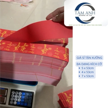 Giấy Đỏ Vạn Sự Như Ý Cắt Sẵn Hai Mặt 1Kg - Bao Đẹp Giá Sỉ Tận Xưởng 84.000 VND 2