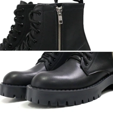 Giày đốc boots khóa dây kéo mũi tròn đế cao chống trơn size 39-43 Giá ưu đãi 1.137.500₫ 6