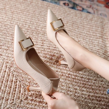 Giày Đóng 2 Inch Cao Gót Stiletto Mũi Nhọn Công Sở Nữ, Giá Ưu Đãi 354.186₫
