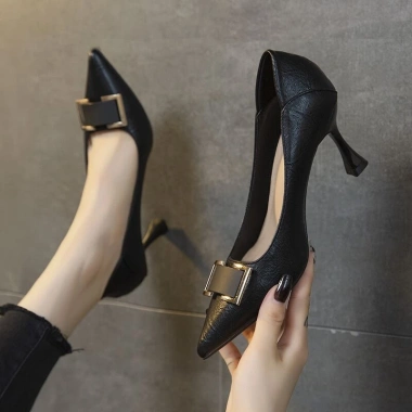 Giày Đóng 2 Inch Cao Gót Stiletto Mũi Nhọn Công Sở Nữ, Giá Ưu Đãi 354.186₫