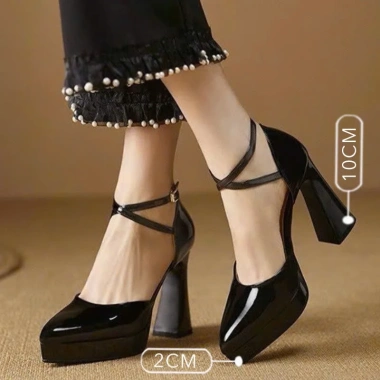 Giày Đúp Mũi Cao 10cm Catwalk Gót Cao Đi Tiệc Sự Kiện Mẫu Chuẩn CG10P-070 257.949đ