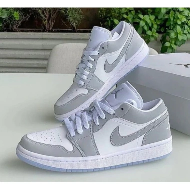 Giày FLEX SHOES Air J1 Low White Wolf Grey chính hãng nam nữ - Giá 2.55 triệu 6