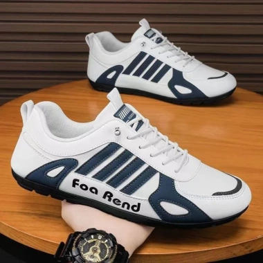 Giày Forrest Gump Nam Trắng Chống Thấm Nước, Trơn Trượt, Thể Thao Du Lịch - 216k