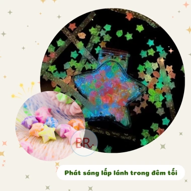 Giấy gấp sao dạ quang 210 tờ – Origami phát sáng 24cm, nhiều màu, giá rẻ 24.000đ 4