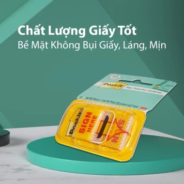 Giấy ghi chú Sign Here 3M - Giấy dán trình ký dẻo, in rõ, dễ viết, chỉ 65.000 VND