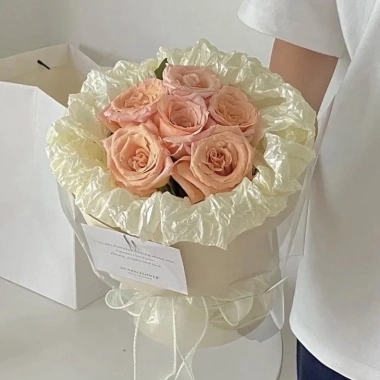 Giấy gói hoa Sydney ánh nhũ, mếch nến - Sỉ 20 tờ chỉ 25.000đ, bao gồm giấy nhăn, nến, nhún 3