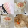 Giấy gói hoa Sydney ánh nhũ, mếch nến - Sỉ 20 tờ chỉ 25.000đ, bao gồm giấy nhăn, nến, nhún 4