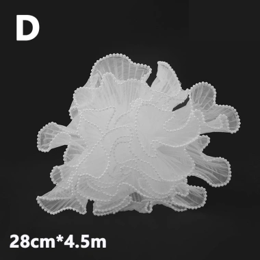 Giấy gói hoa VOAN LƯỚI + VOAN SÓNG, VIỀN NGỌC TRAI 28cm*2m - Giá chỉ 32.000₫ 7