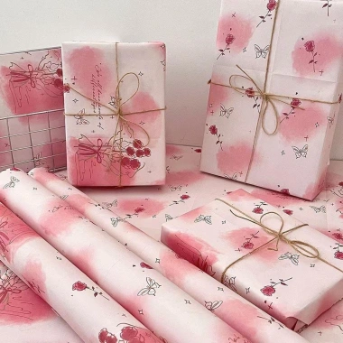 Giấy gói mèo 6 tờ - Nơ hoa, vòi hoa sen, sinh nhật bé gái & bé trai, giảm 18% 6