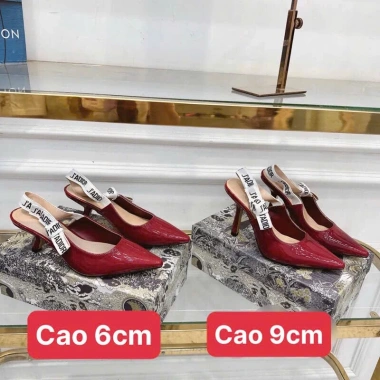 Giày gót cong da bóng 2 dáng 9cm-6cm - Chất đẹp, auto chảnh, chỉ 360.000 VND