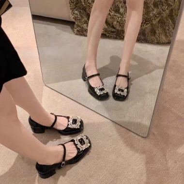 Giày GXC90 cao gót 6,10cm tươi sáng, tinh tế, thời trang nữ chỉ 155.000₫