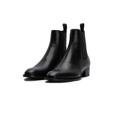 Giày High Heel Chelsea Boot Cao Cổ Da Bò Trơn TEFOSS HN603 Đế Gỗ 5cm Size 38-44 2