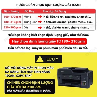 Giấy in ảnh RC Bóng Media A4-A5-5R-A6 – Giấy in màu cao cấp, giá ưu đãi 60.160₫