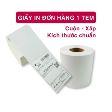 Giấy In Đơn Hàng A6 Siêu Dày 500 Tem 100x150mm - In Hoá Đơn, TMĐT, Giá chỉ 95.000đ