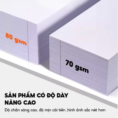 Giấy in Excel A4 70gsm 100 tờ lẻ Giá chỉ 30.000đ giảm giá, chất lượng cao in mực sắc nét 2