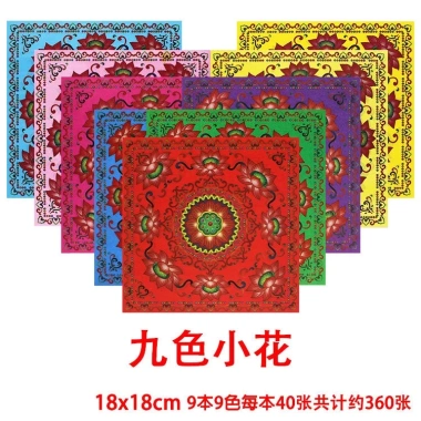 Giấy in hình hoa sen 9 màu thủy tinh lớn - Chất lượng cao, đốt vàng Nugget, giá ưu đãi 426.600₫ 8