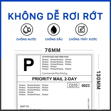 Giấy In Nhiệt Decal A6 100x150mm A7 76x130mm - 500 tem/cuộn Có Keo - In Vận Đơn, Đơn Hàng, Giá 45.000₫