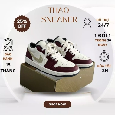 Giày JD1 Low Cổ Thấp Dragon Nam Nữ Sneaker Đỏ Vàng Xanh Navy Tăng 1 Size 509.000₫