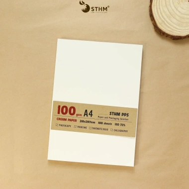 Giấy kem A4 100 tờ 80-190gsm - Ghi chú, phác thảo, in ấn, vẽ - Chỉ 39.000đ 2