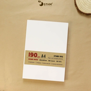 Giấy kem A4 100 tờ 80-190gsm - Ghi chú, phác thảo, in ấn, vẽ - Chỉ 39.000đ 4