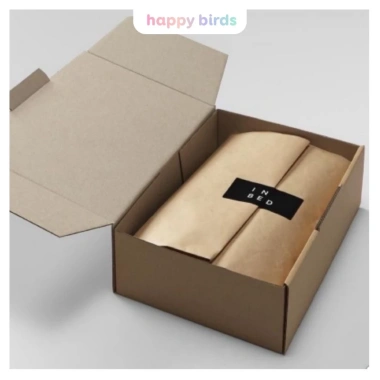 Giấy kraft gói quà cuộn liền 30m vintage nâu trơn - Happy Bird, giá 9.000đ