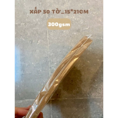 Giấy Kraft Nâu 170gsm A5 15x21cm 50 tờ Thủ công Vẽ In ảnh Làm thiệp 25.000 VND 4