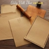 Giấy kraft vintage 5 tờ – Thiệp viết thư tay handmade Happy Birds, quà tặng dễ thương, chỉ 12.100₫