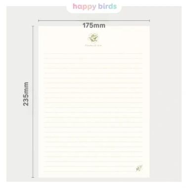Giấy kraft vintage 5 tờ – Thiệp viết thư tay handmade Happy Birds, quà tặng dễ thương, chỉ 12.100₫ 9