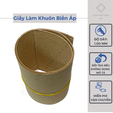 Giấy làm khuôn biến áp 1mm - Cốt khuôn 1 ly, quấn dây đồng, giảm giá tới 23.900₫