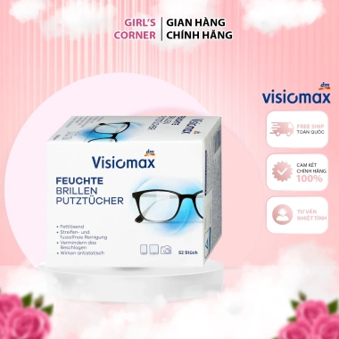 Giấy Lau Kính Visiomax 52 Tờ - Lau Ống Kính Máy Ảnh, Nội Địa Đức, Giá 50.000