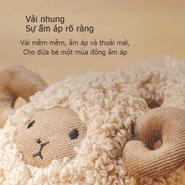 Giày Len Mario Dep Bông Cừu cho Bé - êm chân nhẹ, ấm áp mùa đông, 149.954₫ 5