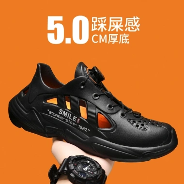 Giày Lỗ Dừa Nam 2.025 Mùa Hè Thể Thao Ngoài Trời - Sandal Đi Biển Giá Ưu Đãi 272k