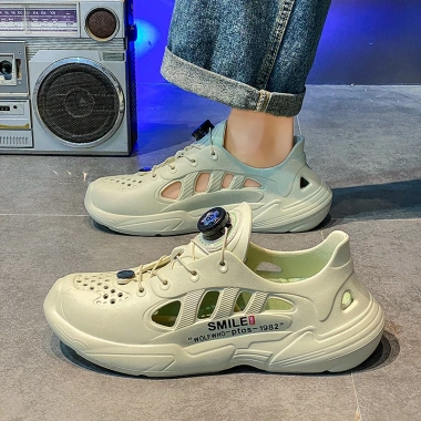 Giày Lỗ Dừa Nam 2.025 Mùa Hè Thể Thao Ngoài Trời - Sandal Đi Biển Giá Ưu Đãi 272k