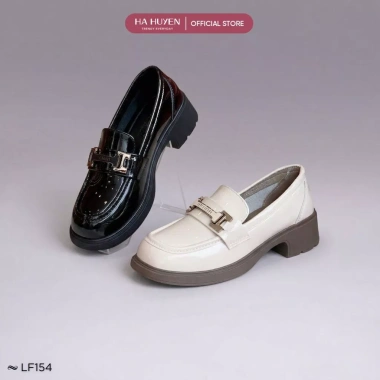 Giày Loafer nữ HÀ HUYỀN da bóng gót vuông 4 phân - Giá chỉ 399.000đ, giảm 23%