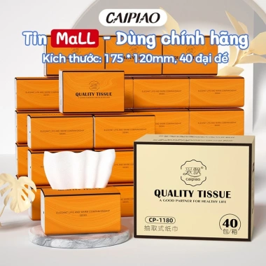 Giấy lụa mềm 4 lớp Sipiao 40 gói (300 chiếc/gói) 175x120mm - Giá ưu đãi 159.000đ