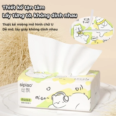 Giấy lụa mềm 5 lớp Sipiao 300 chiếc 175x128mm - Giá ưu đãi 129.000 VND