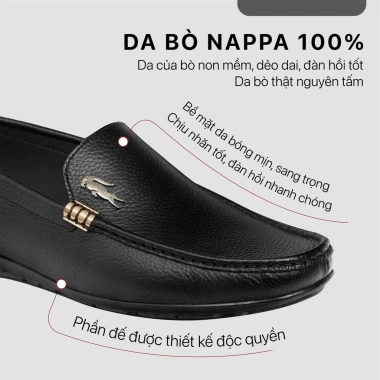 Giày lười da bò GD06 - Đế cao su mềm mại, size 38-43, chỉ 245.000 VND 7