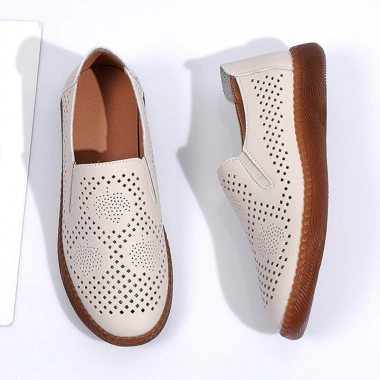 Giày Lười Da Bò Nữ AG245 Thoáng Khí, Thiết Kế Hiện Đại, Giá 350.000 - Mùa Hè 3 Giày Lười Da Bò Nữ AG245 Thoáng Khí, Thiết Kế Hiện Đại, Giá 350.000 - Mùa Hè 3