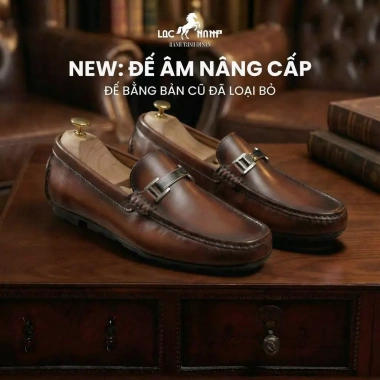 Giày Lười Da Bò Victor Vu Nam Mọi Đế Âm - Công Sở Nâu/Đen, Giá 499k Giảm từ 643k 7 Giày Lười Da Bò Victor Vu Nam Mọi Đế Âm - Công Sở Nâu/Đen, Giá 499k Giảm từ 643k 7