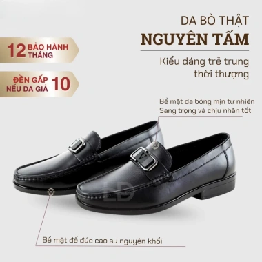 Giày Lười Da Nam Công Sở Đế Cao 4cm Quý Phái G12 Bảo Hành 12 Tháng 324k 2