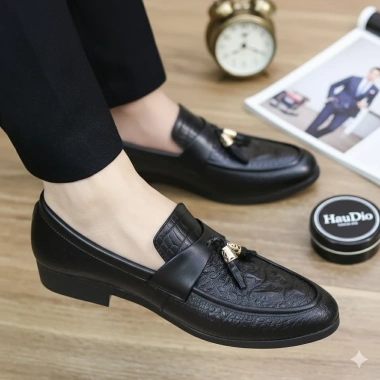 Giày lười nam boy phố RUNO G12 - Đế cao su mềm, khâu chắc, thiết kế đơn giản, giá 339k