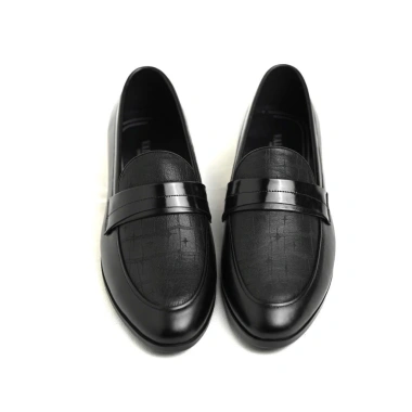 Giày Lười Nam Cao Cấp Dập Vân - Quai Ngang Lịch Lãm, Công Sở, Giá 459.000đ
