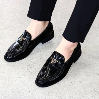 Giày Lười Nam Công Sang Trọng Da Bóng Đế Cao Su 4cm Khâu Chắc Chắn G30 2